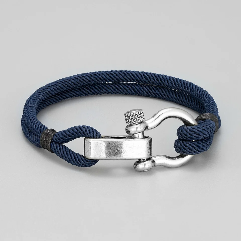 Bracelet de survie en corde tressée avec manille en forme de U extra beefy  détachable durable