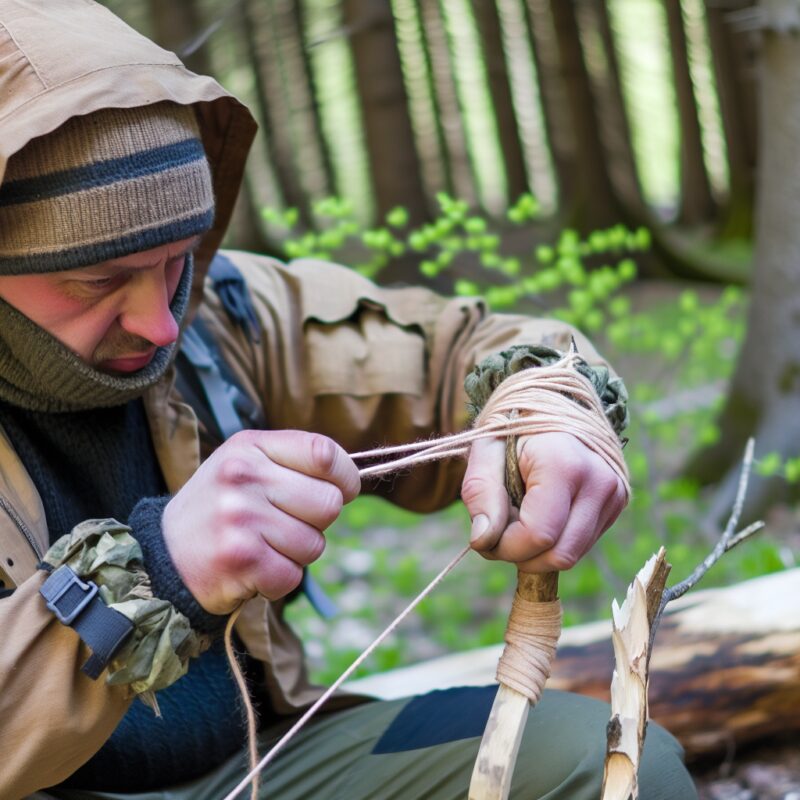 Techniques pour fabriquer un arc et des flèches de survie.