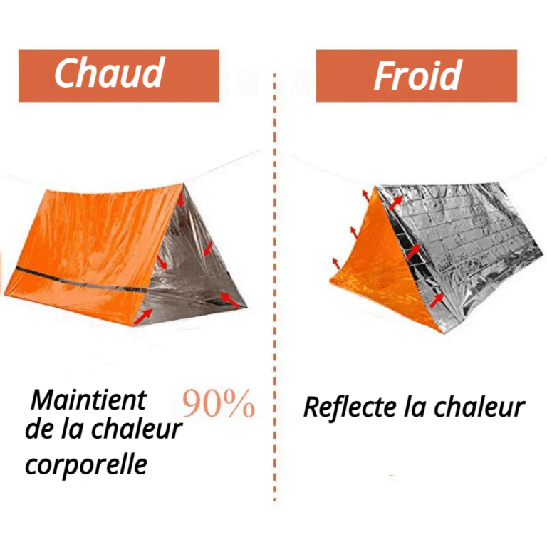 Couverture de SurvieTente urgence 2 personnes| Survie Shop