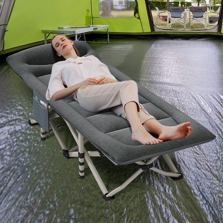 Tente De Camping 5-en-1 Avec Lit 2 Places Pliant Et Matelas Intégré - Sans Marque