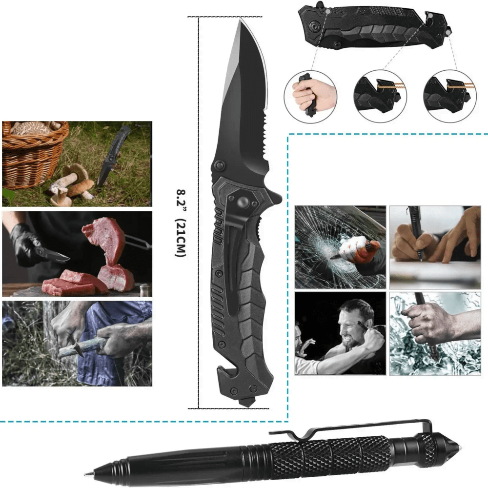 kit de survie militaire complet 35 en 1