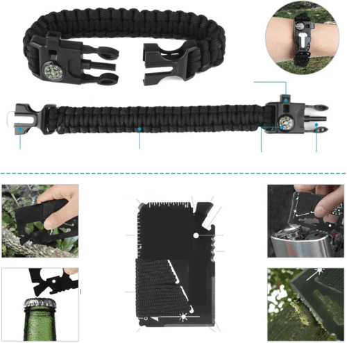 Kit de survie,Pochette tactique EDC, sac de portée, pochette d