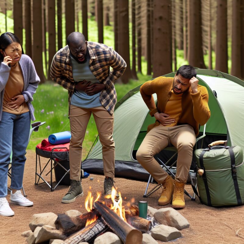 Comment reconnaître les signes d'une intoxication alimentaire en camping ?