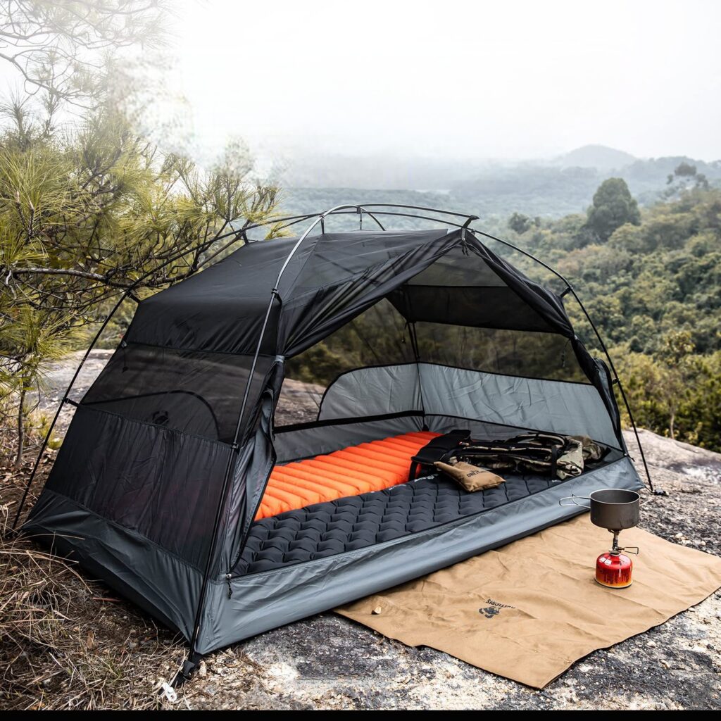 Poteau De Tente Ultra-léger – Mât De Tente De Trekking – 1 Place – Polyester – Pour Festival Ou Randonnée