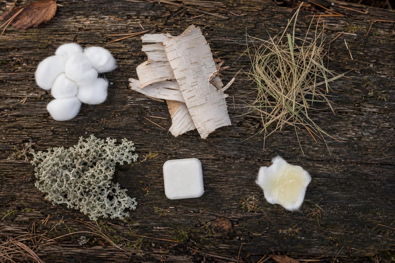 Comparatif amadou naturel et commercial pour allumer feu survie