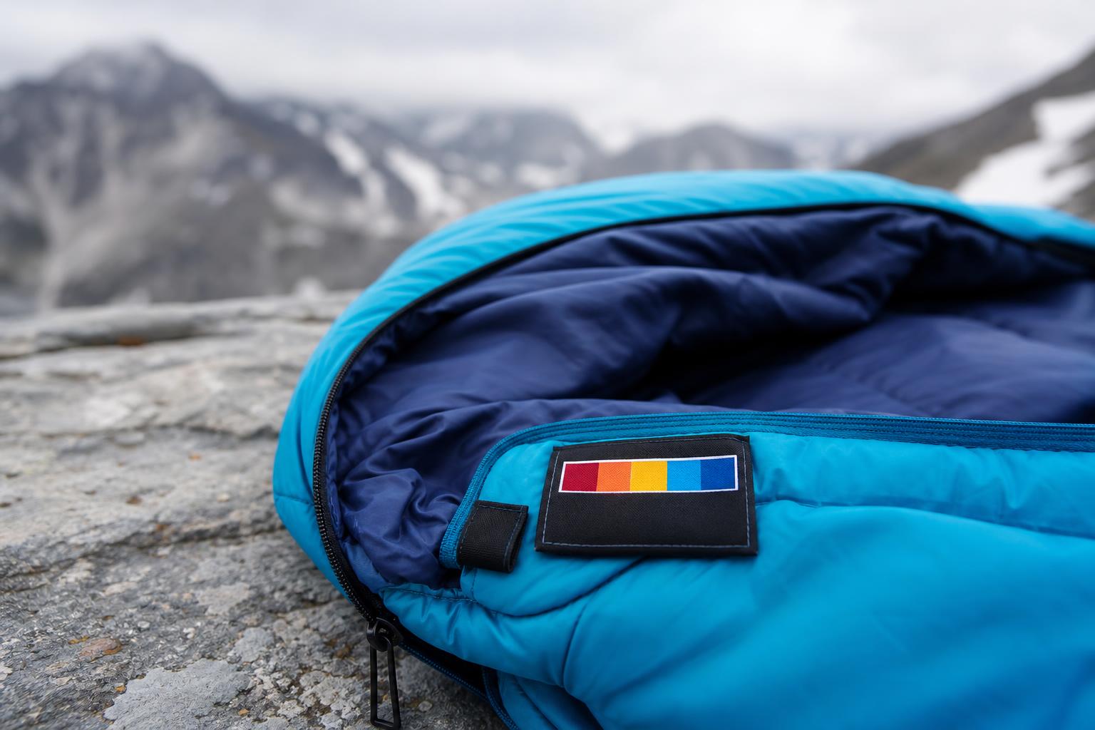 Étiquette de température sac de couchage norme EN ISO 23537