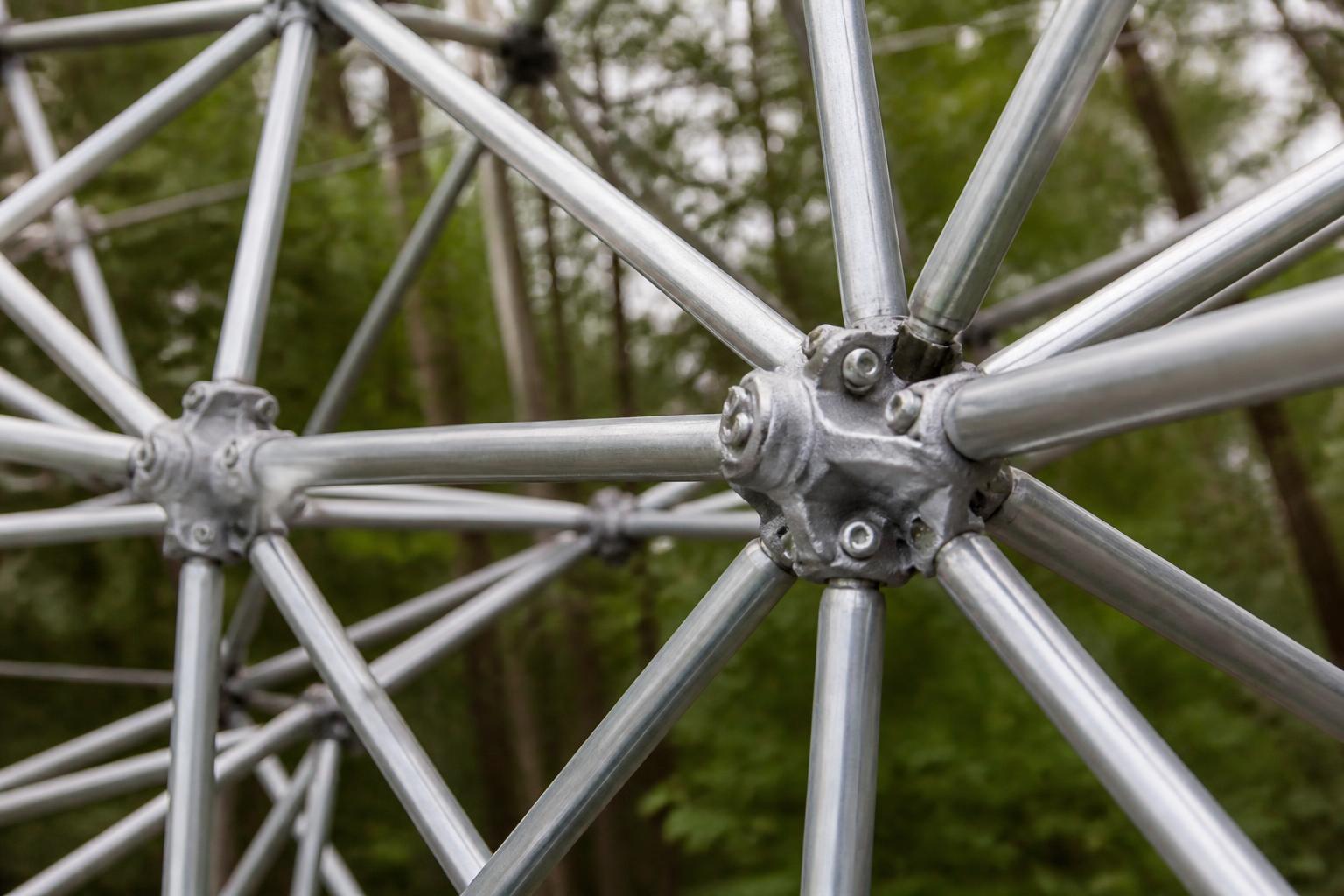 Connecteurs acier galvanisé structure dôme géodésique résistance technique